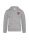 Grey Hooded Full Zip/kids Sweat with embroidered school badge 